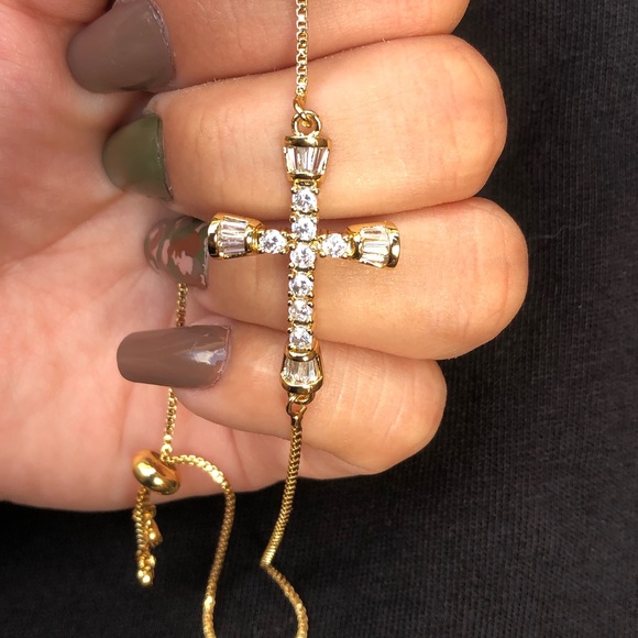 Jewelry - 💎18k Gold Plated Diamond adjustable bracelet 💎